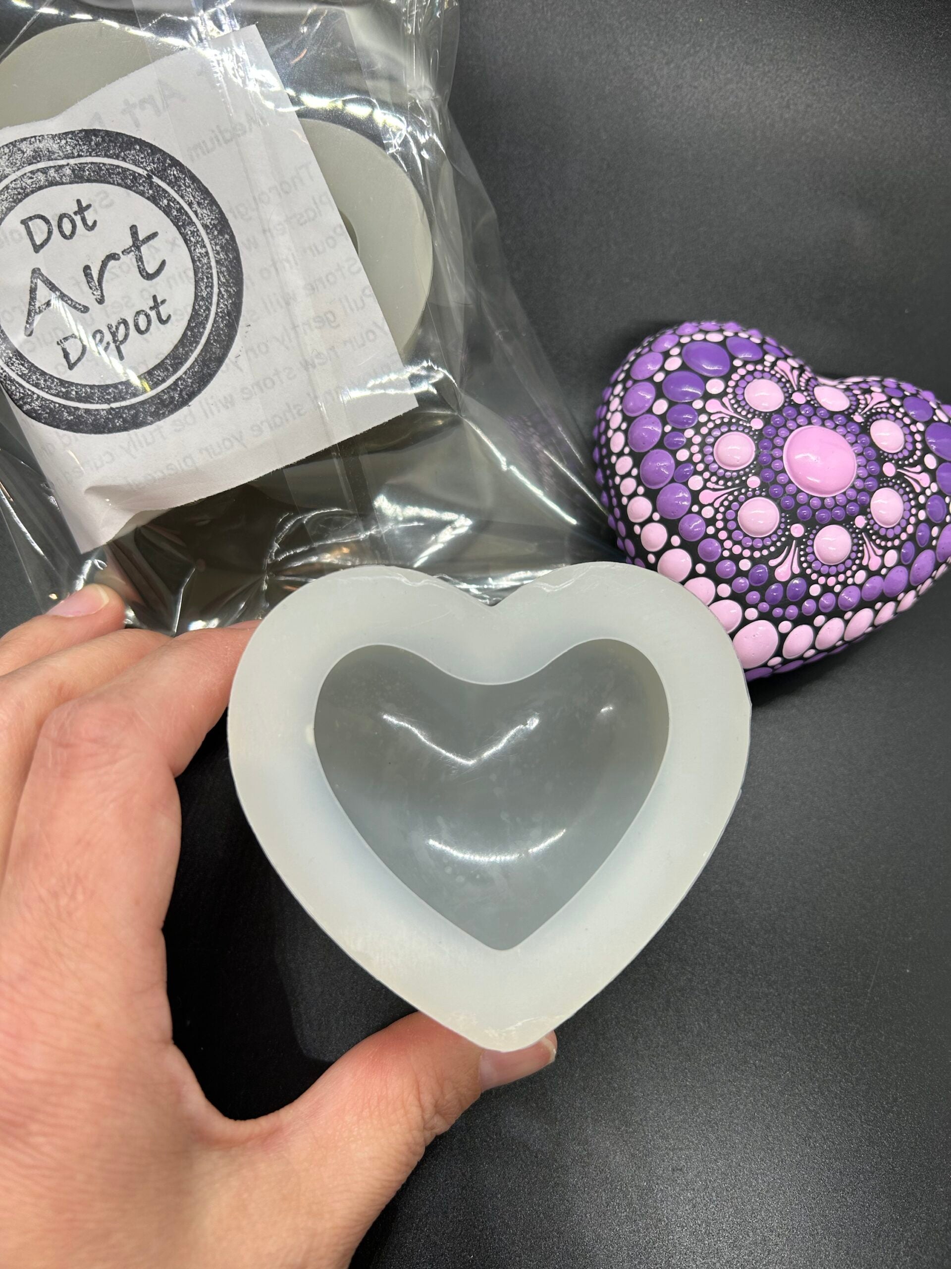 Discount Grade B Silicone Molds - med heart image