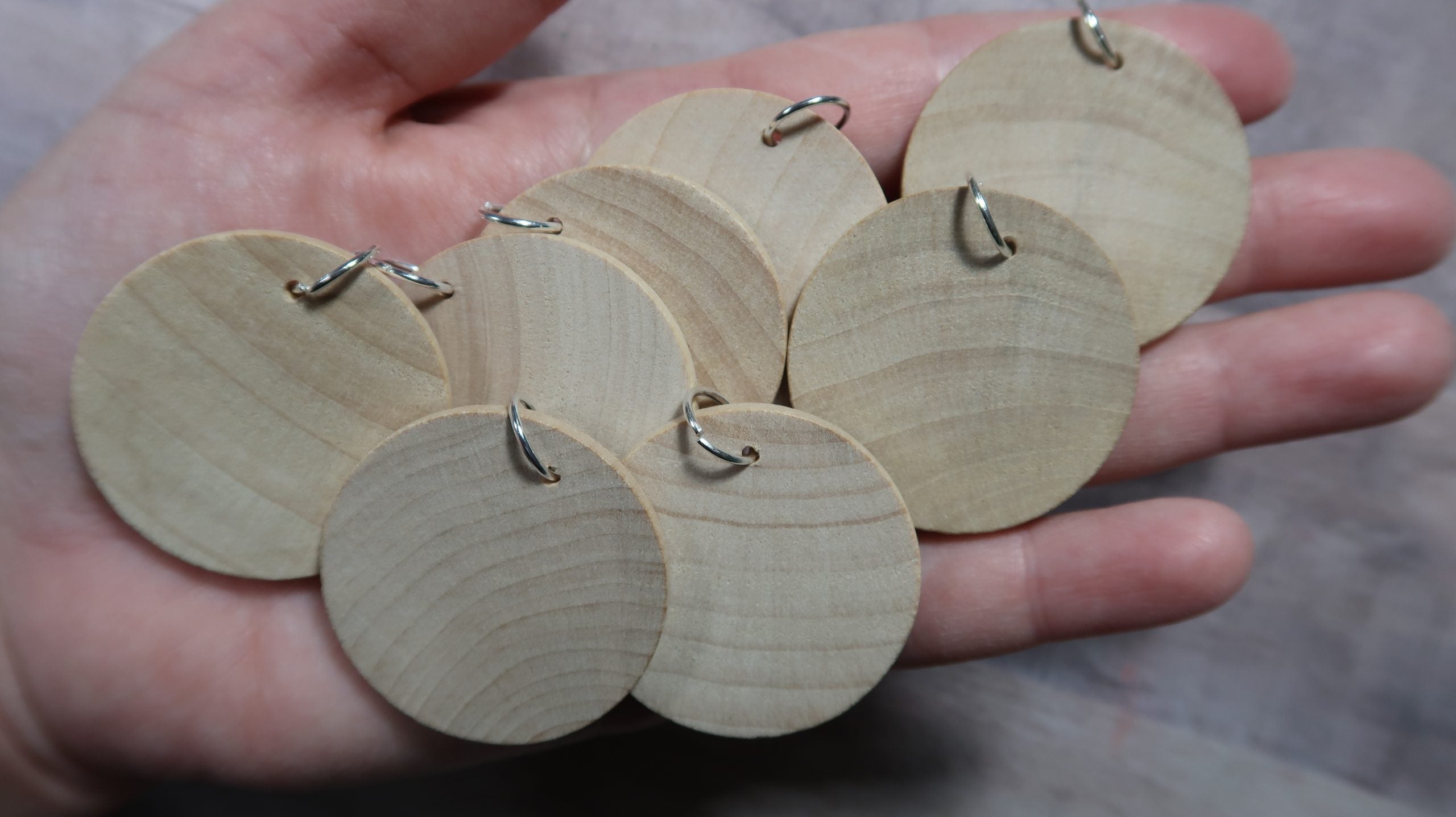 1.5" Blank Dot Mandala Wooden Pendant Lydia May image 5