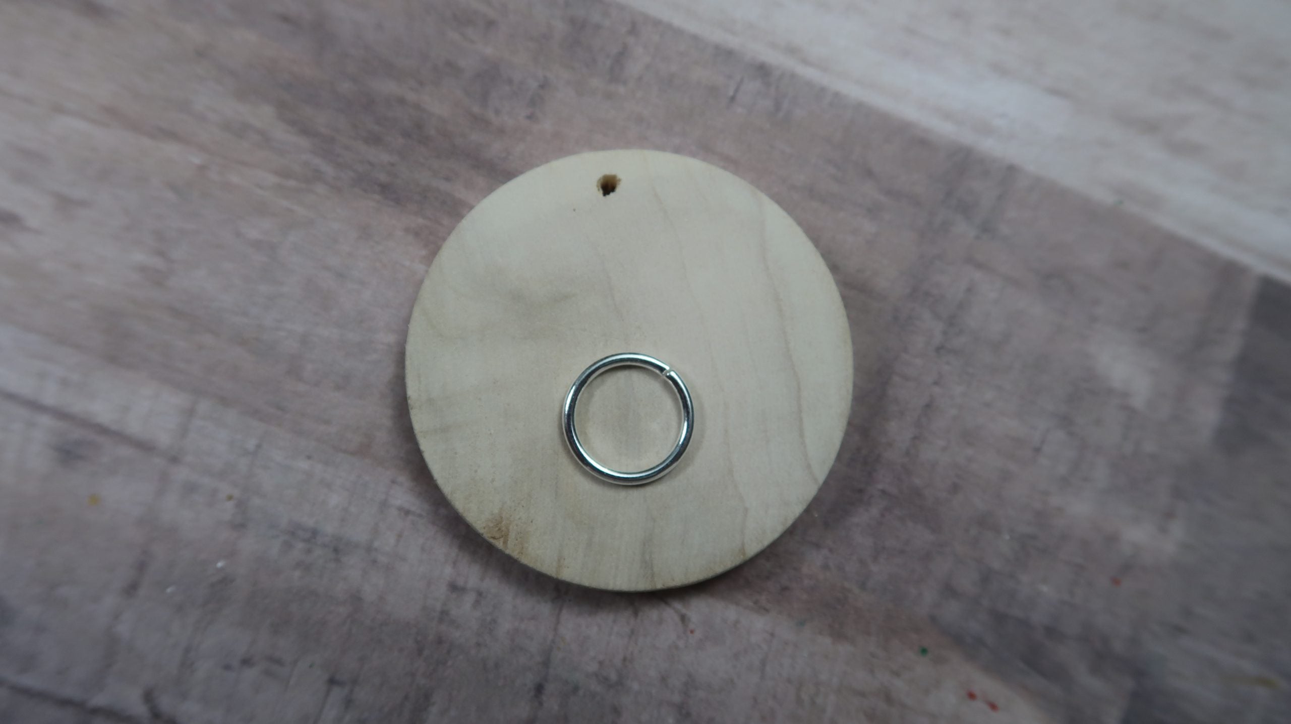 2" Blank Dot Mandala Wooden Pendant Lydia May image 4