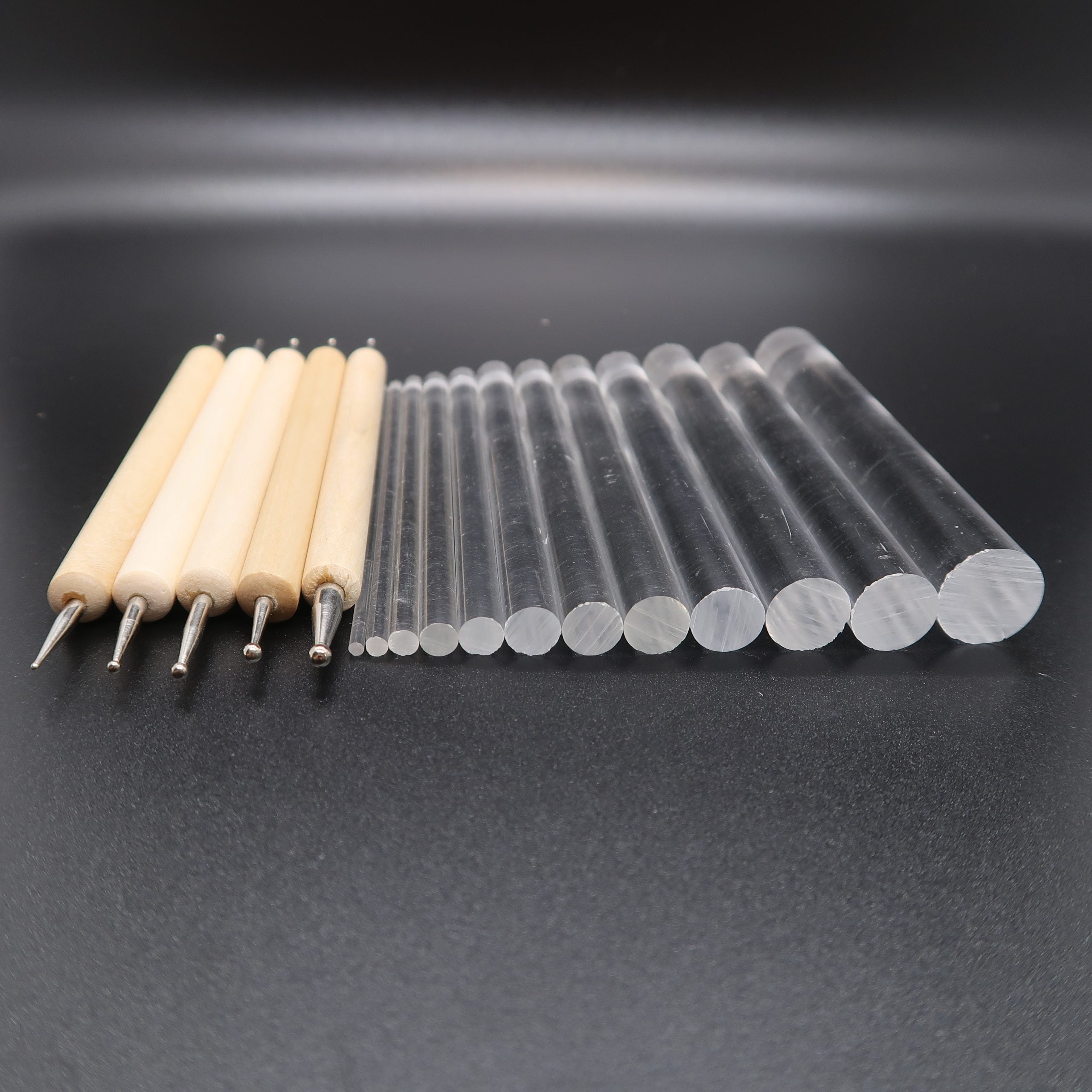 17 Piece Acrylic Rod &amp; Stylus Dotting Tool Combo Dot Mandala Lydia May image 6