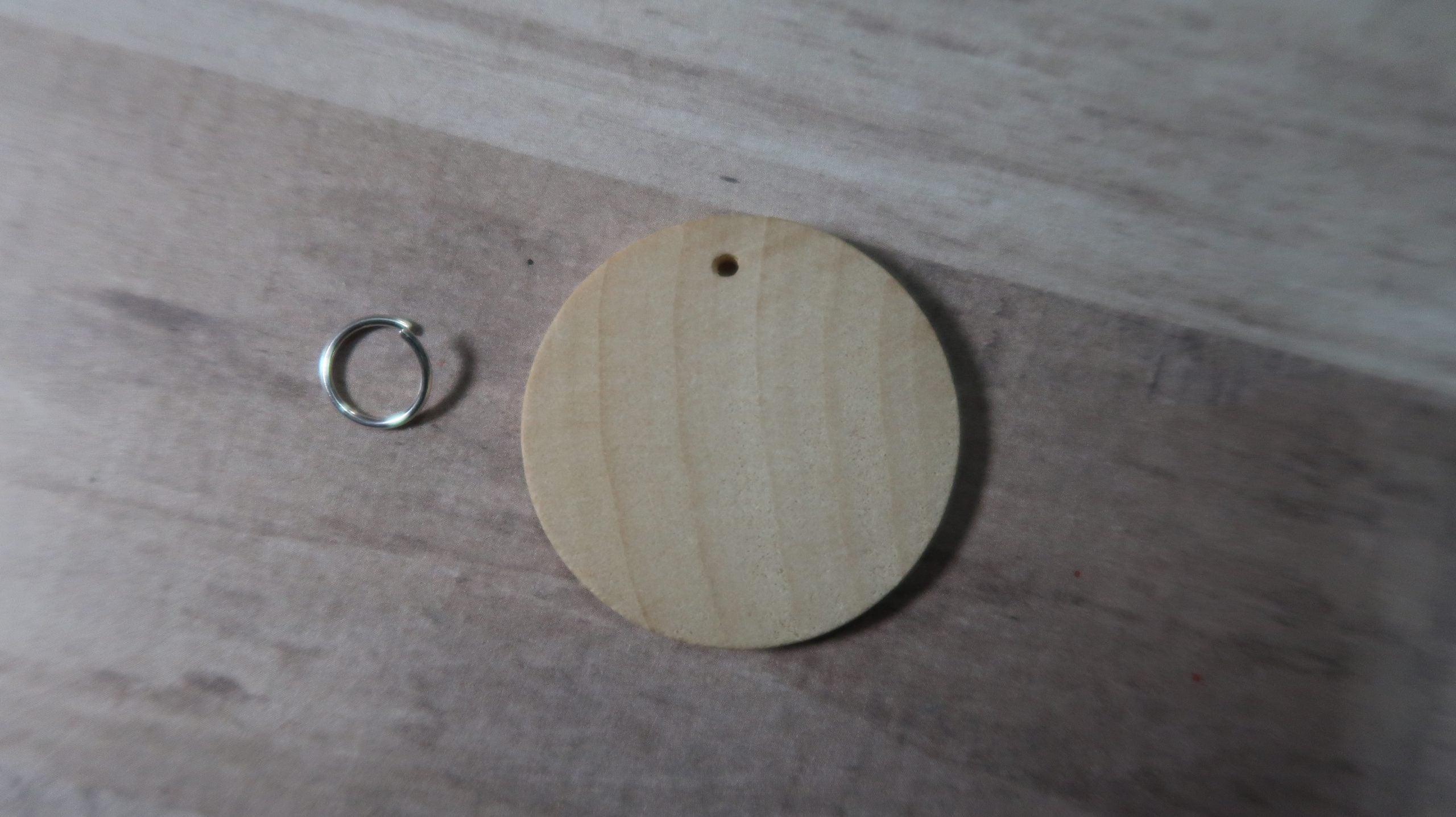1.5" Blank Dot Mandala Wooden Pendant Lydia May image 1