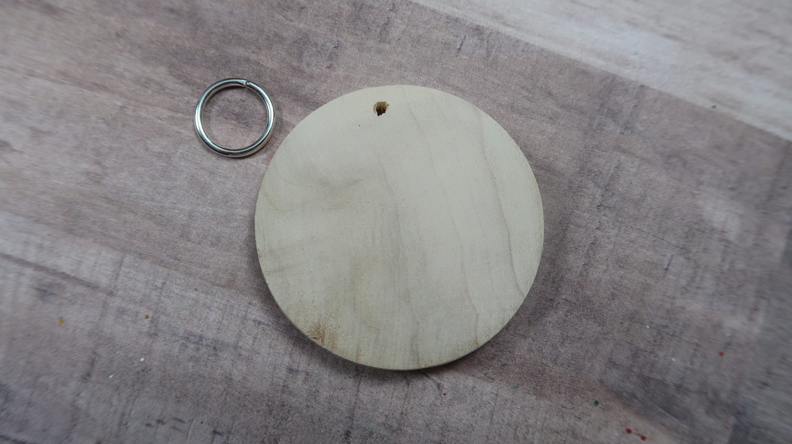 2" Blank Dot Mandala Wooden Pendant Lydia May image 5