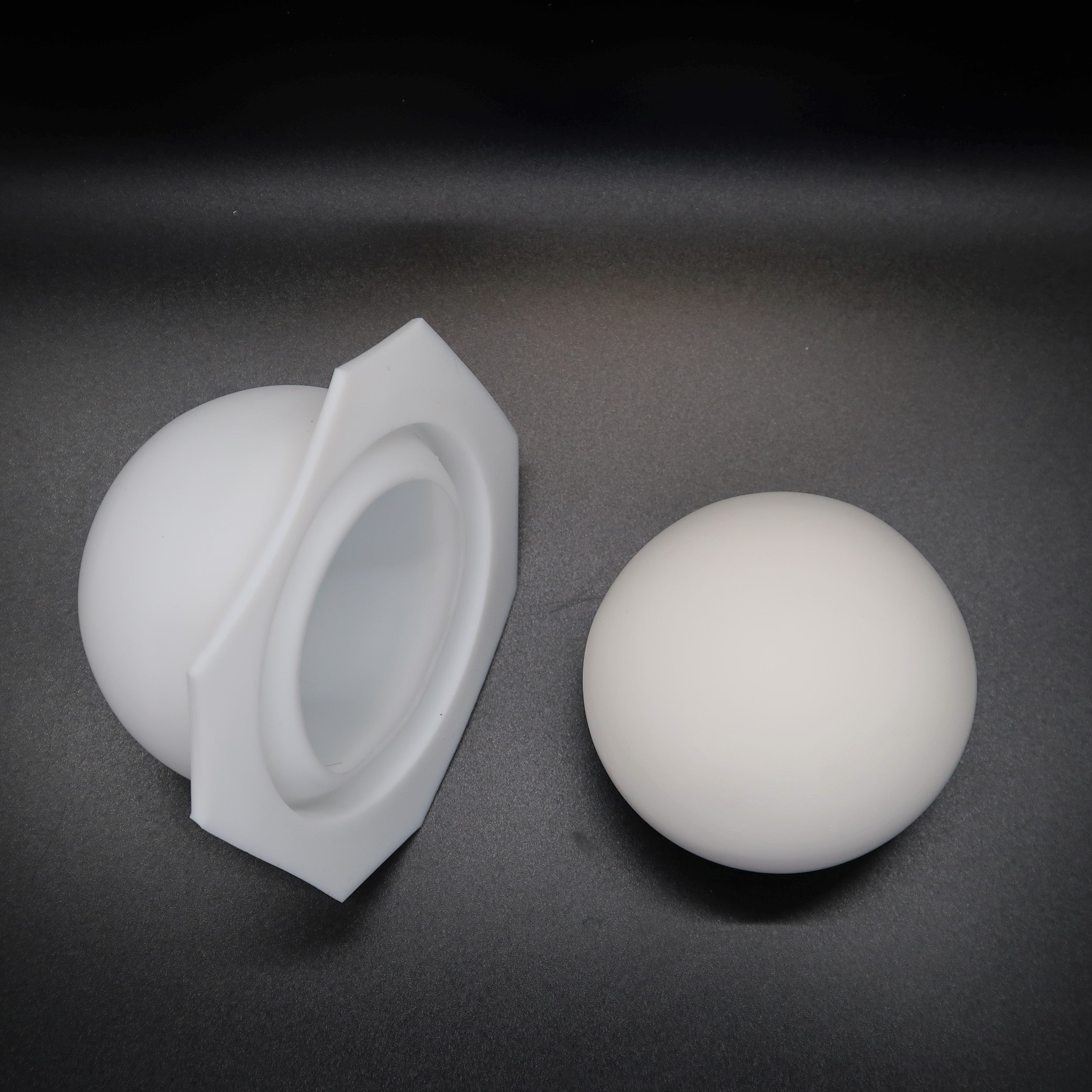 Large Sphere Silicone Art Stone Mold 2.5" image 3