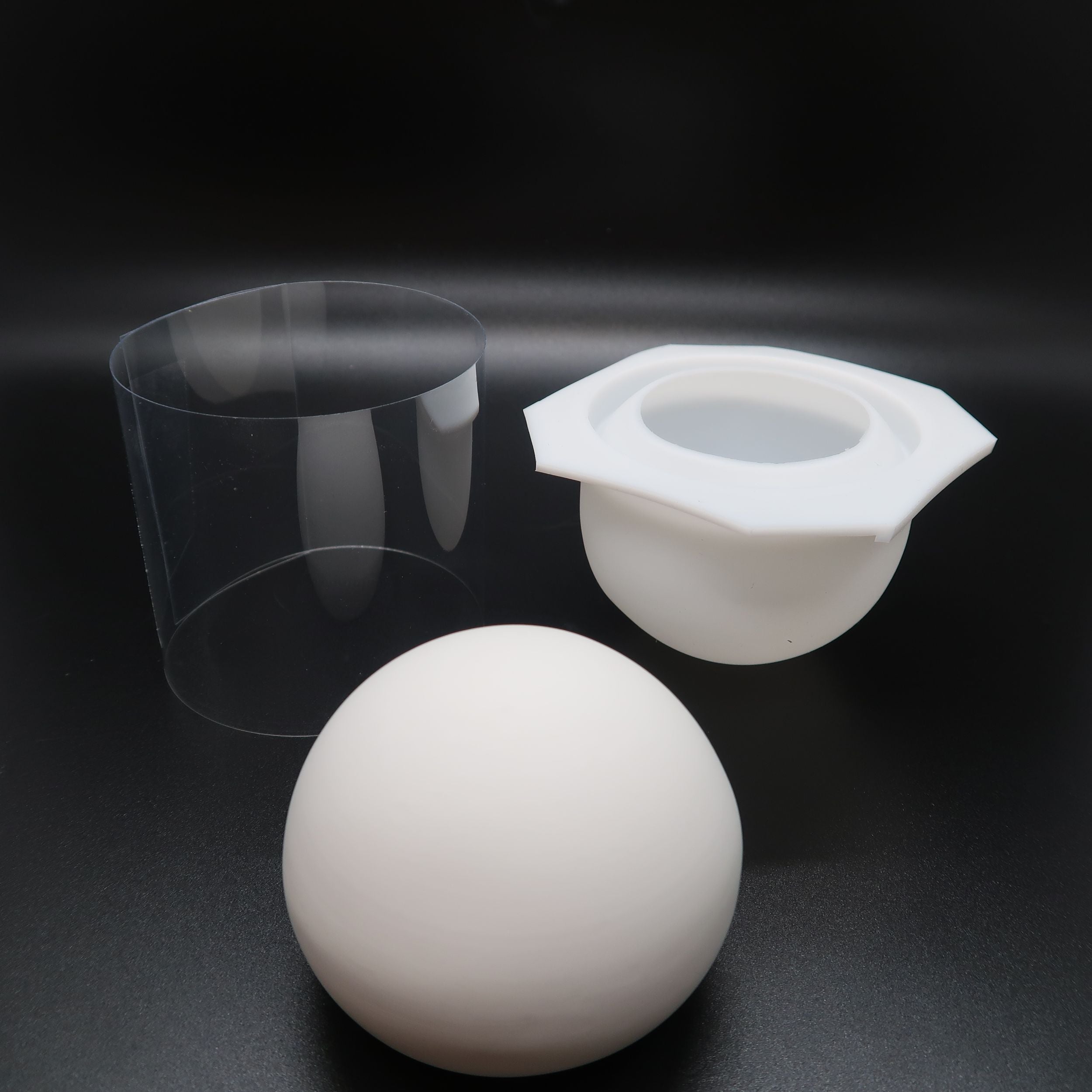Large Sphere Silicone Art Stone Mold 2.5" image 2