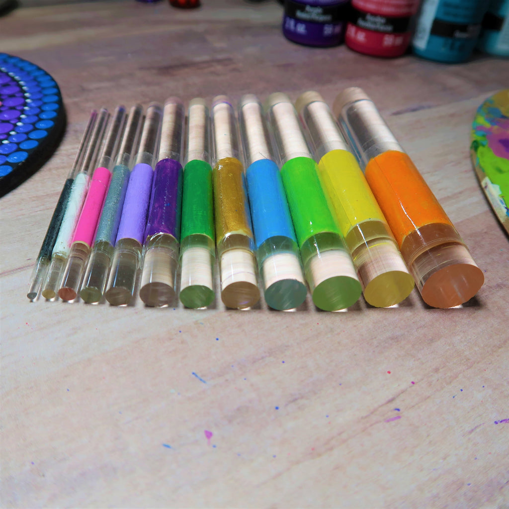 17 Piece Acrylic Rod &amp; Stylus Dotting Tool Combo Dot Mandala Lydia May image 7