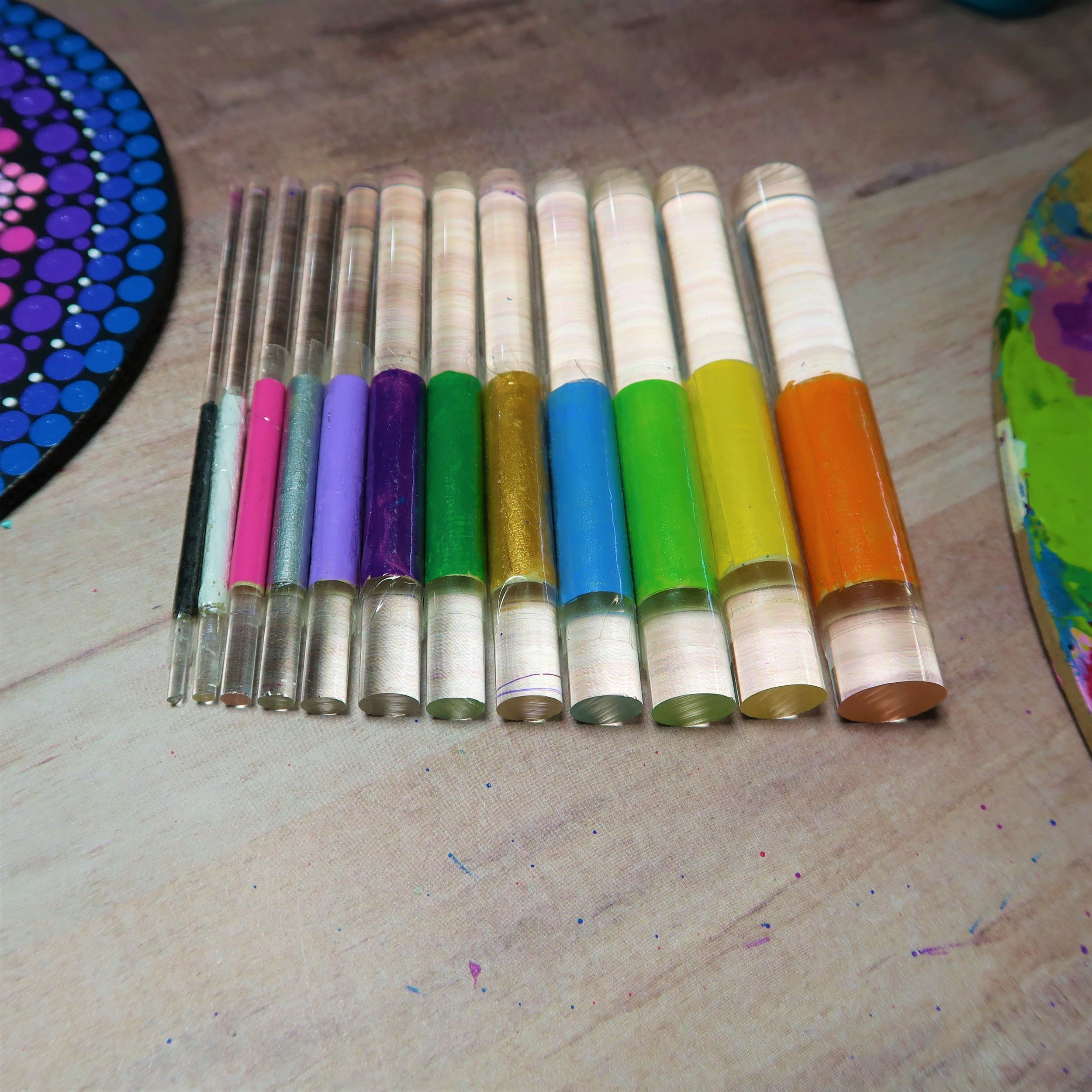 17 Piece Acrylic Rod &amp; Stylus Dotting Tool Combo Dot Mandala Lydia May image 2