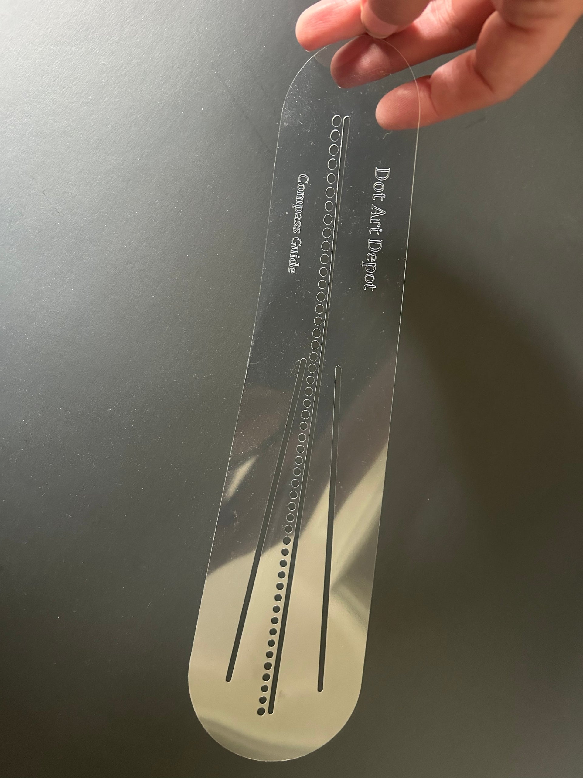 Large Transparent Flexible COMPASS GUIDE image 1