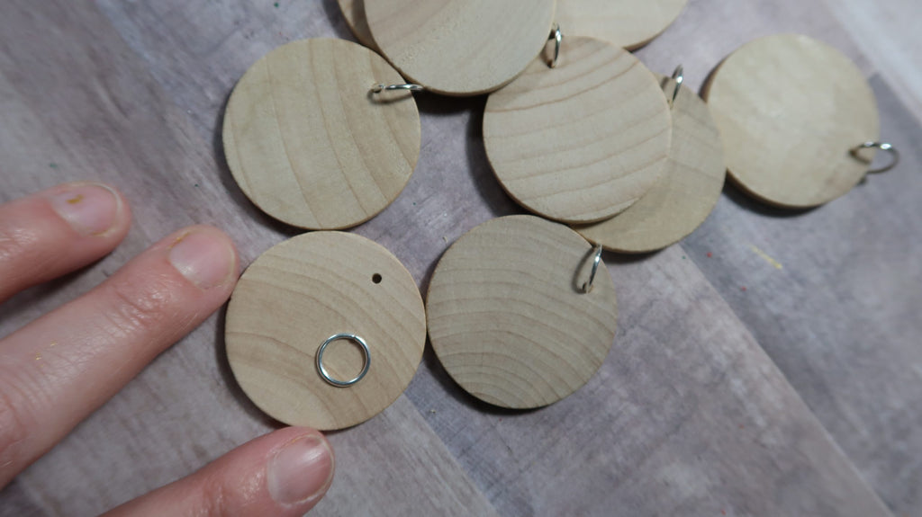 1.5" Blank Dot Mandala Wooden Pendant Lydia May image 6